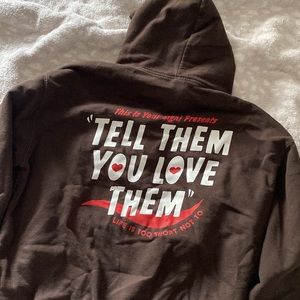 Tell Them You Love Them Brown Sweatshirt